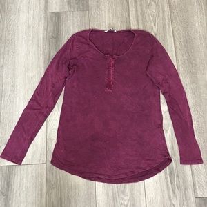 BKE The Buckle Soft Lived-in Look Henley Small